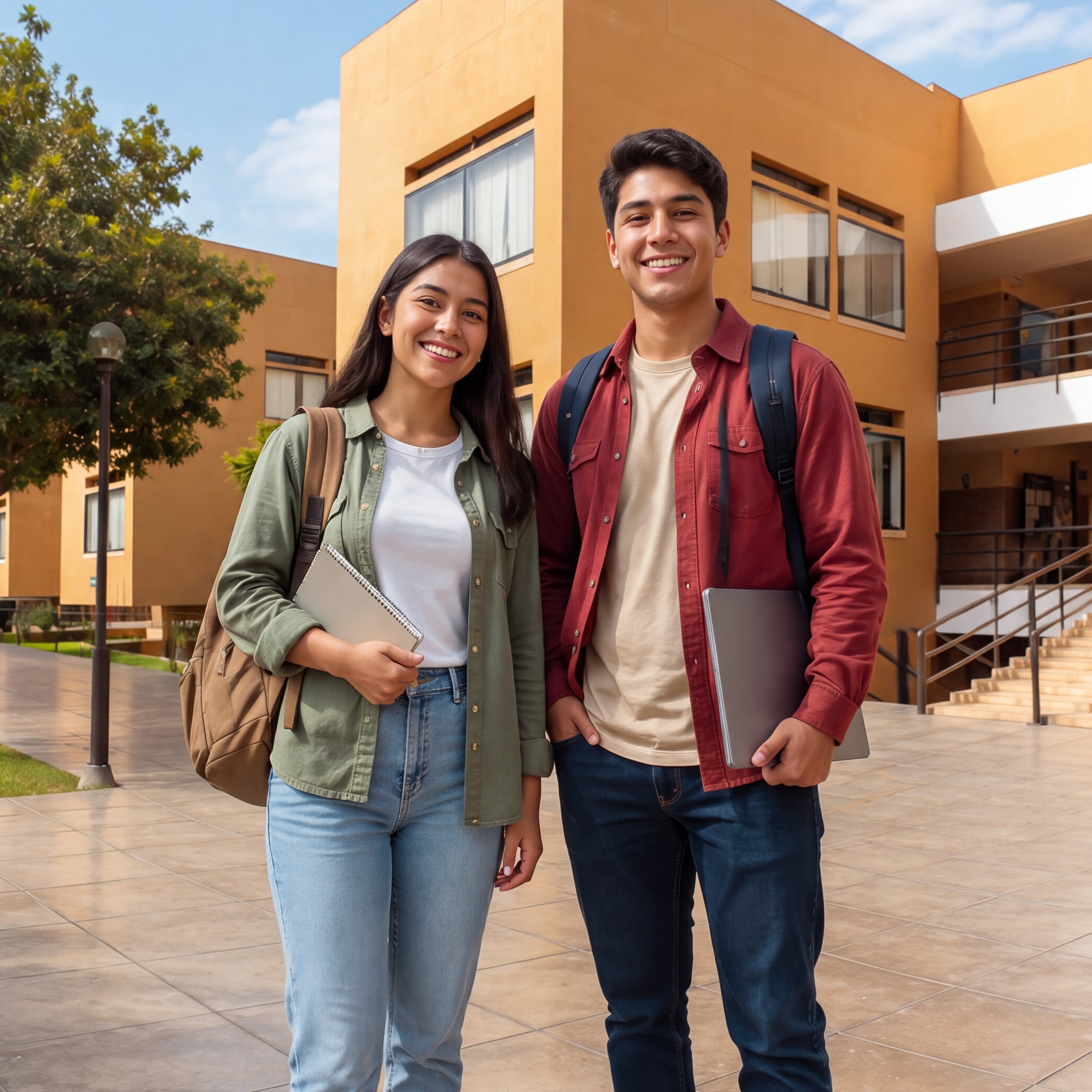 Estudiantes recorren el campus de la UMCH