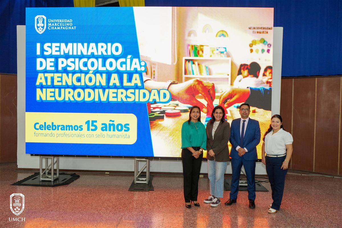 Afiche del I Seminario de Psicología sobre atención a la neurodiversidad